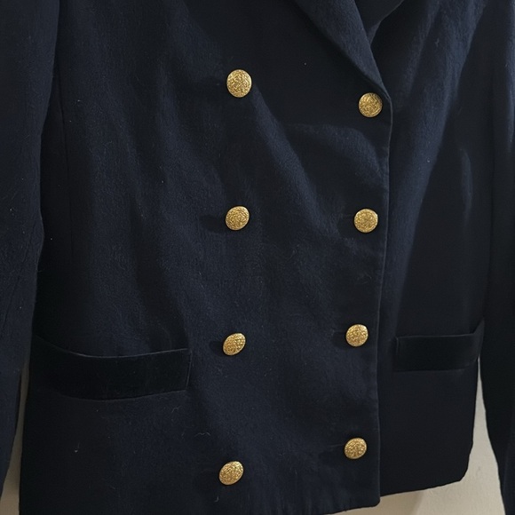 Brooks Brothers Elegant navy blue Women's military style blazer - size 6 - Picture 3 of 5